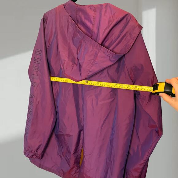 Under Armour Windbreaker Jacket – Holographic Purple/Plum (XL) - Picture 7 of 7